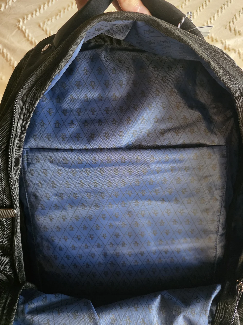 NWT Original Penguin Black Men's Backpack And Travel Bag